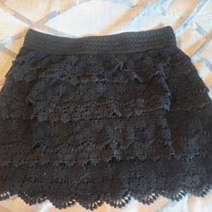 Black lace skirt size xl